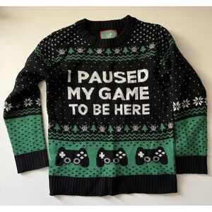 Holiday Christmas Sweater Knit Video Game Gamer Size Small